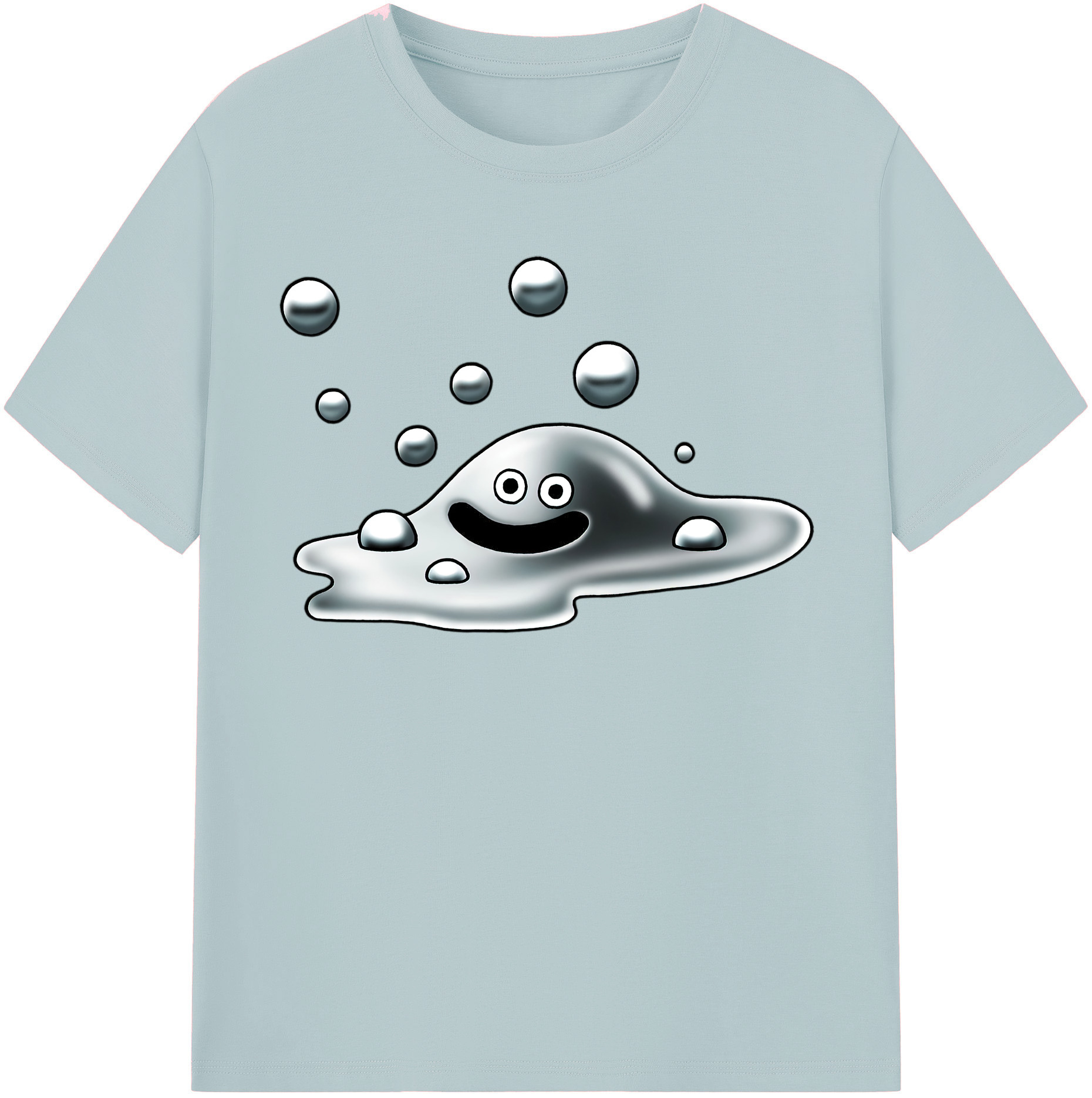 （画像用） ドラゴンクエスト Doragon Kuesuto Dragon Quest 綿100％半袖Tシャツ（フロントプリント）
